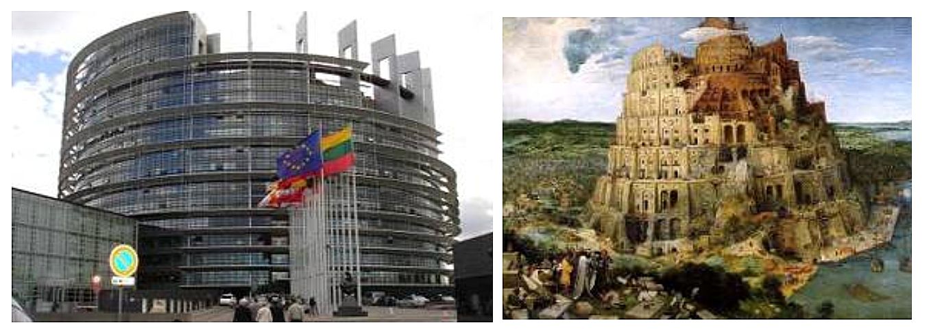 Europaeisches-Parlament-und-Turmbau-zu-Babel